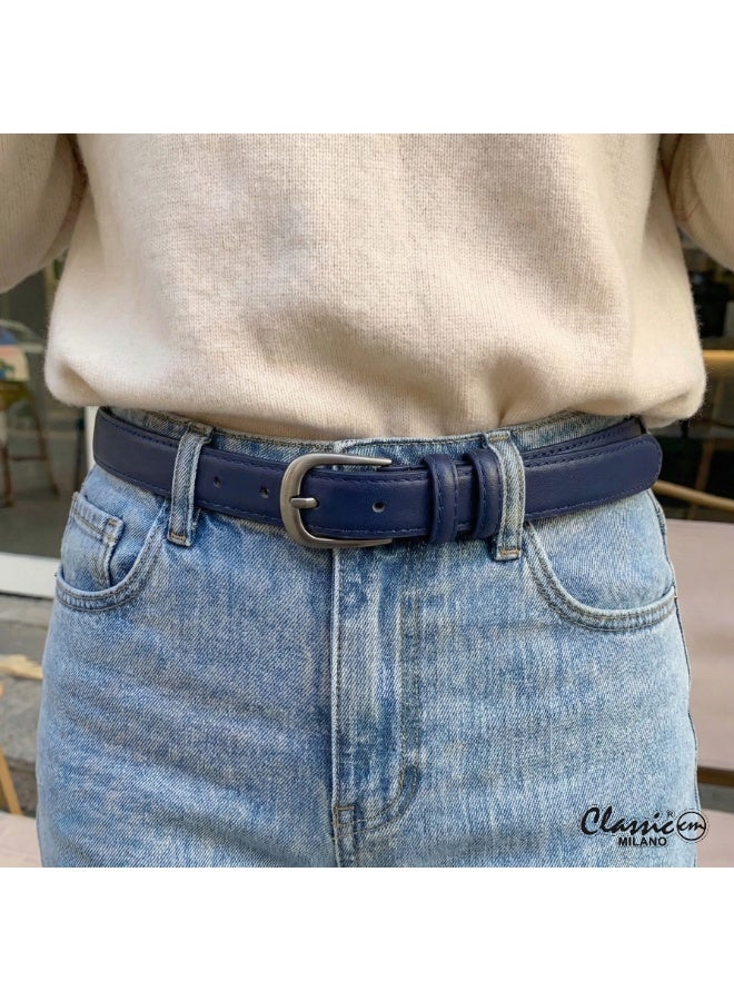 Classic Milano Women's Belt with Gift Box | Faux Leather Ladies Belt for Dresses, Jeans & Gowns | Stylish Womens Belt | Adjustable Girls Belt | Belt for Women with Elegant Buckle - Image 2